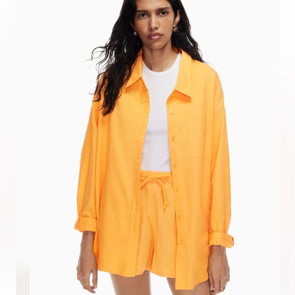 NWT Aritzia Wilfred Organic Cotton Relaxed Shirt